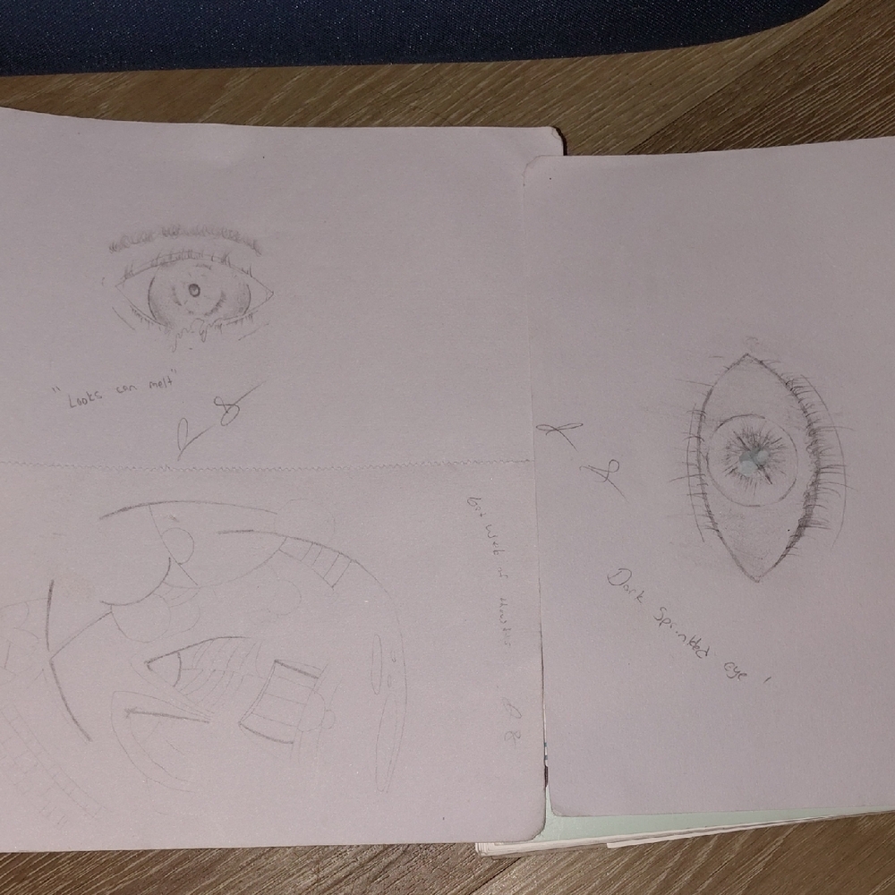 Abstract Eye Sketch Art